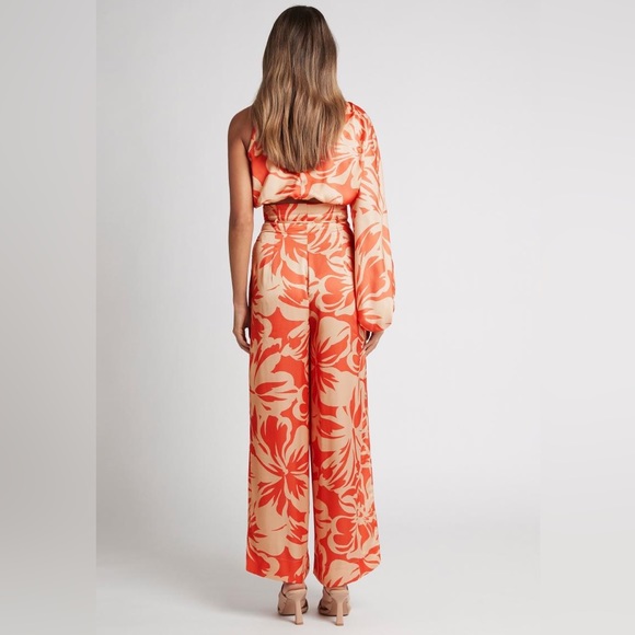 SHEIKE Cuban Nights Satin Print One Shoulder Long Sleeve Blouse Top NWT - Picture 10 of 10